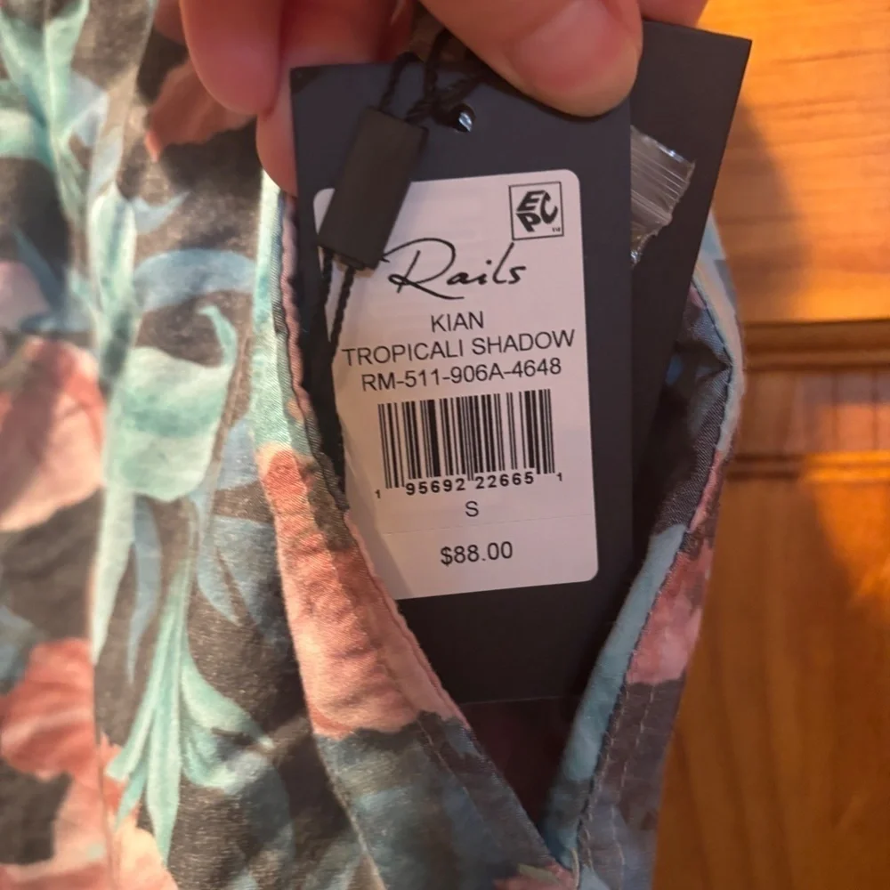 Rails Kian Swim Shorts in Tropical Shadow Small NWOT